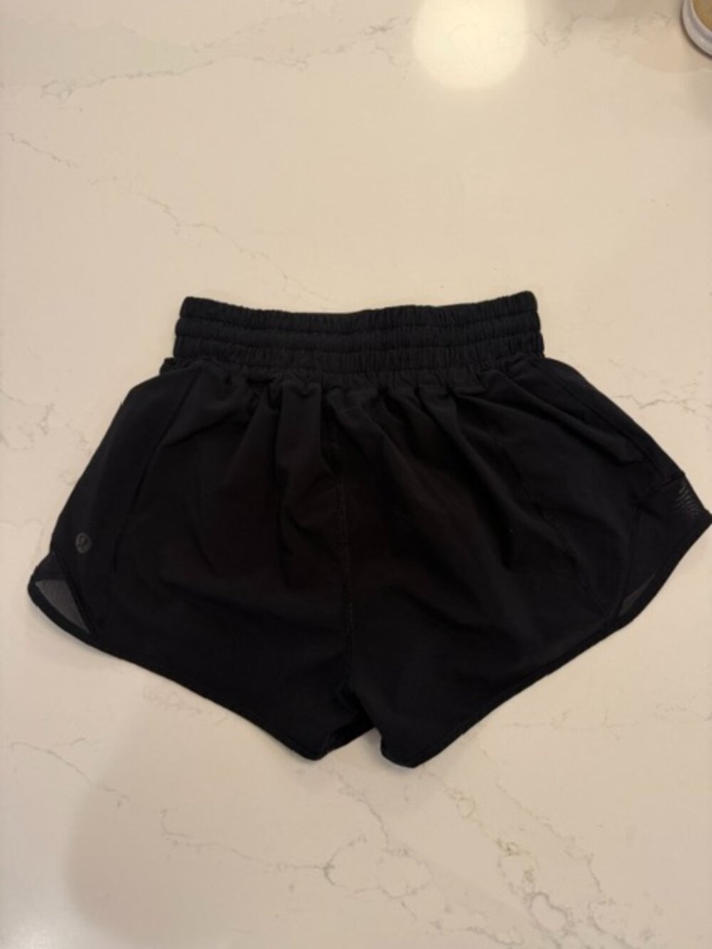 Lululemon Speed Up Short Binding 2.5" Black Size 0 Running Shorts